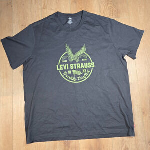 Levi’s Black American Eagle T-Shirt Men’s XL Short Sleeve USA Graphic Tee